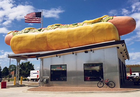 Biggest hot dog in store the world