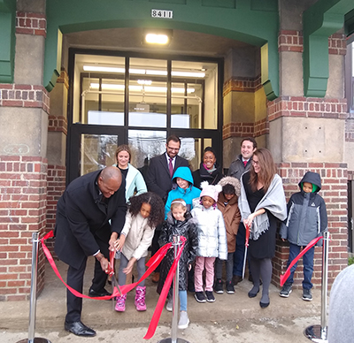 Detroit Prep ribbon cutting