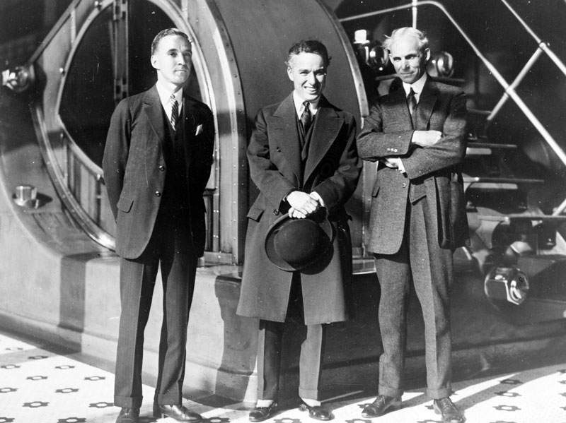 Edsel Ford, Charlie Chaplin, Henry Ford
