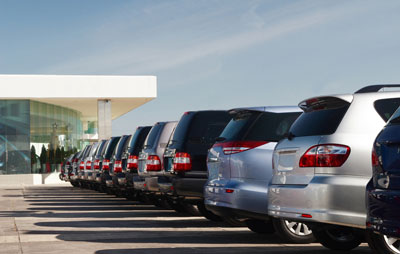 car dealership stock photo