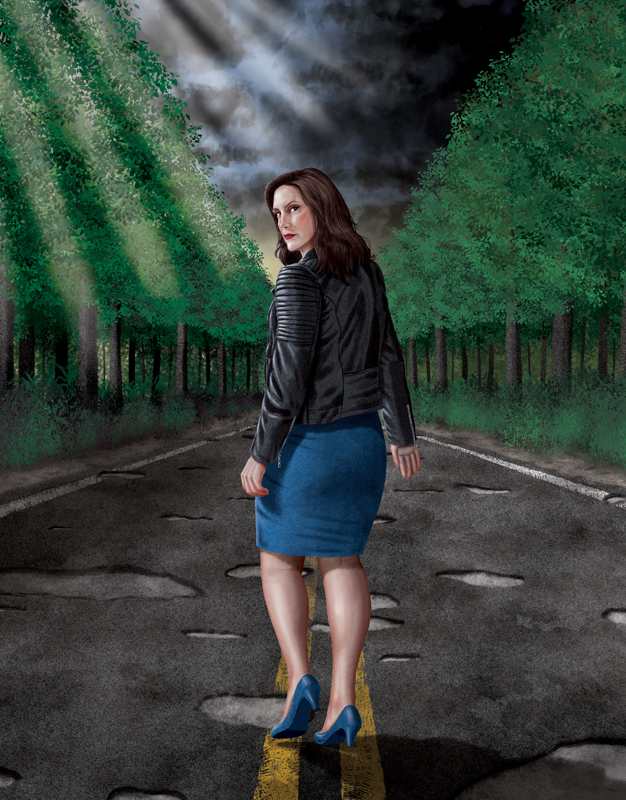 Gov. Gretchen Whitmer illustration