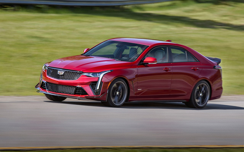 The 2022 CT4-V Blackwing brings the highest downforce in a V-series Cadillac to date. // Courtesy of Cadillac