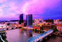 Trouble Ahead Grand Entry - A popular city in Michigan, Grand Rapids consistently draws new residents year after year, but a growth rate of less than 1 percent in recent years leaves room for improvement.