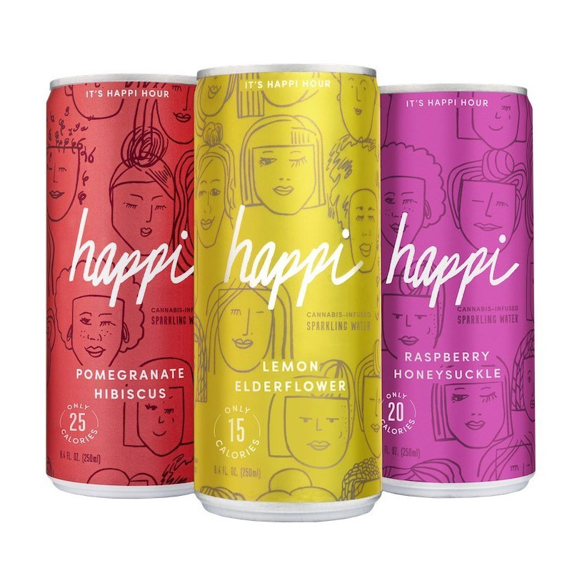 Happi is Michigan’s first Cannabis-infused sparkling water. // Photo courtesy of Happi