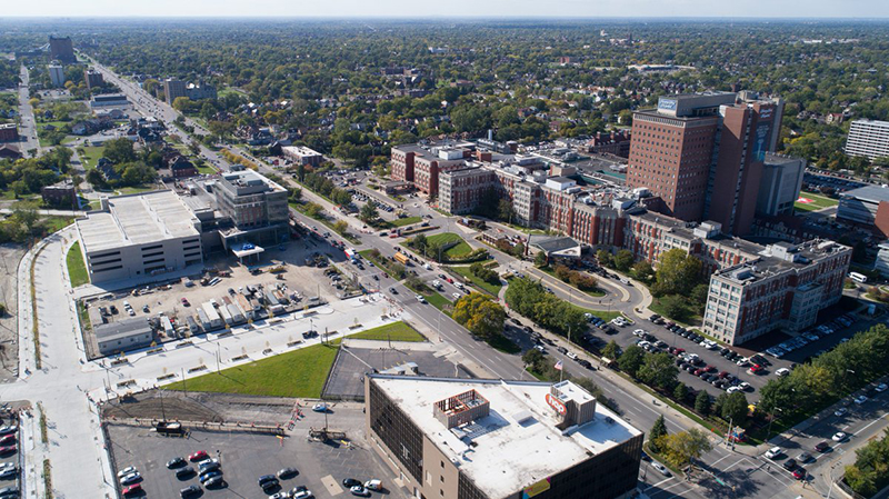 Henry Ford Health System and its development partners plan to spend $4.2 billion to transform the neighborhoods around Henry Ford Hospital. // Courtesy of Henry Ford Health System