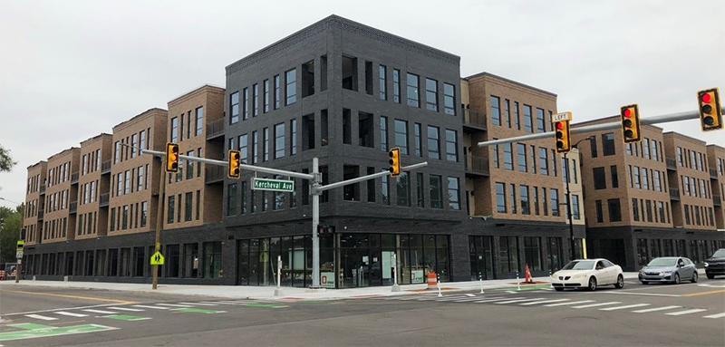 The Parker Durand, a mixed-use development in the Islandview/Greater Villages neighborhood, will have 92 housing units, half of which will be affordable. // Courtesy of Invest Detroit