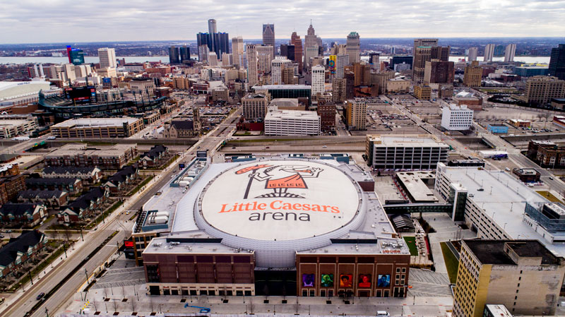 Little Caesar’s Arena is installing advanced technology to provide both enhanced situational awareness for the venue and an improved fan experience. // Stock Photo