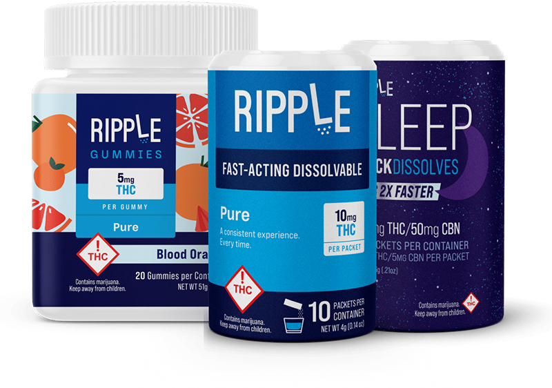 Colorado's Ripple has launches its water-soluble and chewable cannabis edibles in Michigan. // Courtesy of Ripple