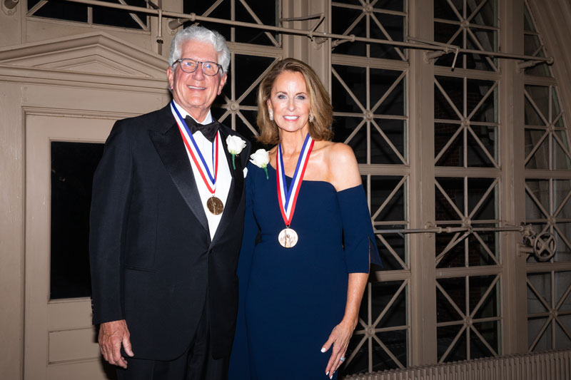 David T. Fischer and Jennifer Fischer recently were awarded the Ellis Island Medal of Honor by the Ellis Island Honors Society. // Courtesy of the Ellis Island Honor Society 