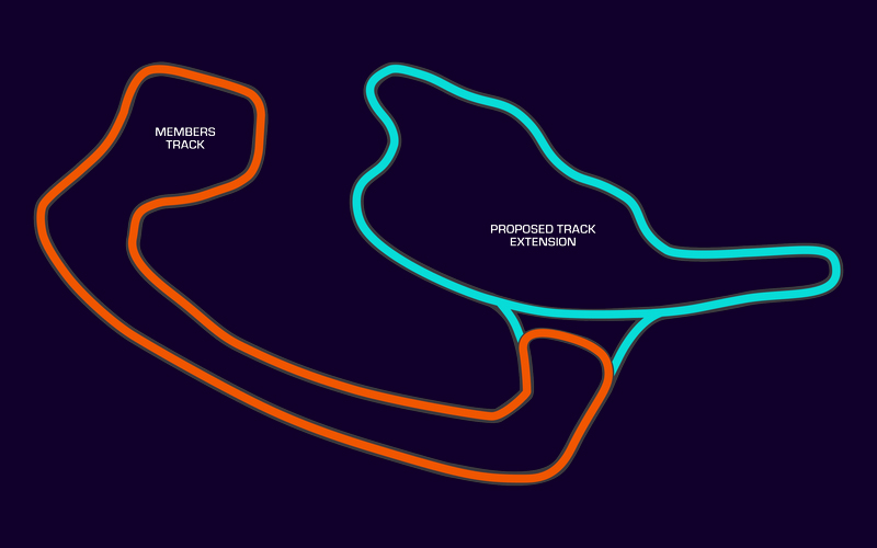The planned tracks for Motorsport Gateway in Howell. // Courtesy of Motorsport Gateway