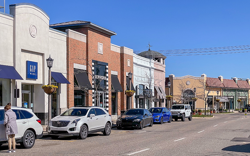 The Village of Rochester Hills has added American Eagle and Aerie, expected to open before back-to-school shopping, and announced expansions for current retailers Pottery Barn and Evereve. // Courtesy of Wikimedia Commons