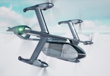 Prepare for Takeoff Swing on a Star - The Sigma-6 eVTOL aircraft, developed by ASX in Detroit, can fly up to 400 nautical miles as a hybrid machine. The aircraft has several pending patents. // Courtesy of ASX
