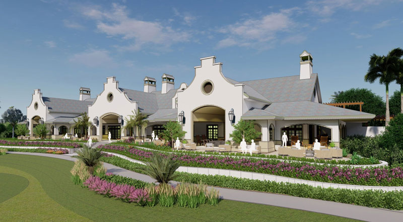 Rendering of golf course