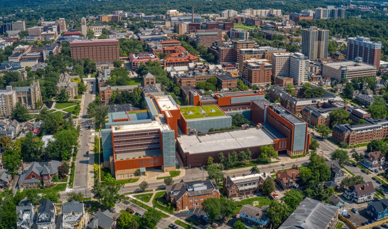 Blue Cross & Blue Shield building grabs the attention of millions