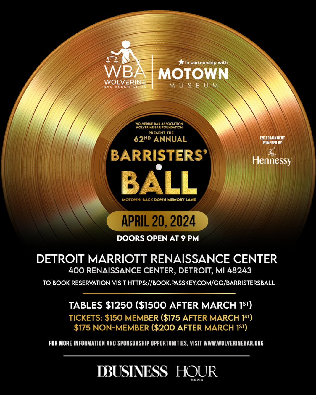 Wolverine Bar Association 62nd Annual Barristers' Ball DBusiness Magazine