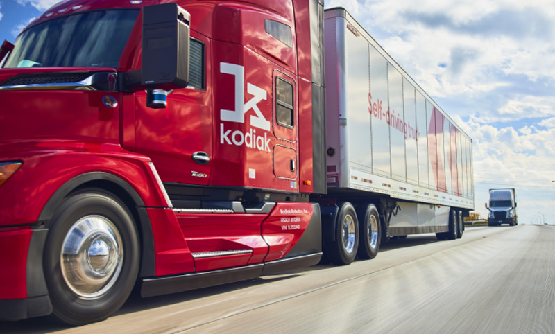 A Kodiak Driver-powered autonomous truck will be on display this week in the Bosch exhibit at CES 2026 in Las Vegas. Bosch Group in Farmington Hills will help scale the technology.