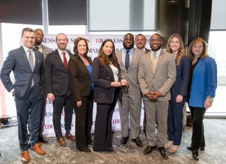 DBusiness Breakfast Series: Top Corporate Culture Awards Brent Ussary, Xavier Scott, Christopher Leone, Annette Marschall, Toni Wall, Gerald Moore, Manuel Amezcua, DeAnte Thompkins, Holly Schweiger, Dori Ranck
