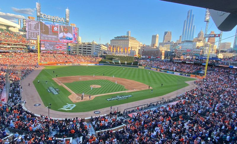 View of Comerica Park