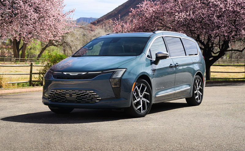 Stellantis has introduced the refreshed 2027 Chrysler Pacifica minivan, including the Pinnacle model (pictured).